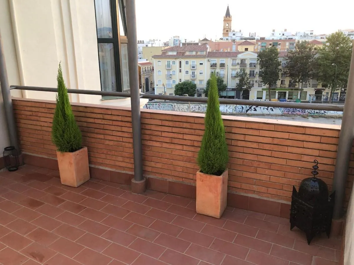招待所 Habitacion Terraza Centro 马拉加